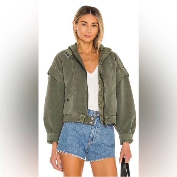 Free People Florence Army Bomber jacket - Picture 2 of 9
